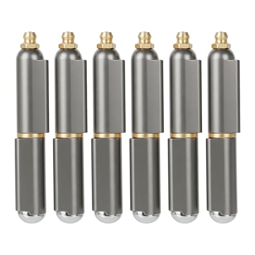 XMXW 6Pack 4Inch Weld On Carbon Steel Bullet Hinges BBQ Grill Smoker Hinge