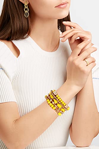 MOLOCH Beaded Bracelet For Woman -Multiple Stackable Layered Bracelets-Rainbow Elastic Stretchy Bracelet- Boho y2k Bracelet-Surfer Beach Bracelet2