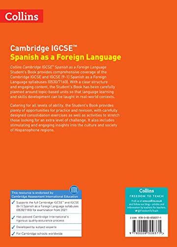 Cambridge IGCSE (r) Spanish as a Foreign Language Student's Book (Cambridge Assessment International Educa) - Image 2