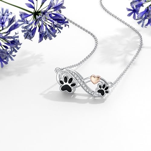 Sterling Silver Pet Urn Necklace for Ashes - Memorial Keepsake for Dog, Cat Pet4
