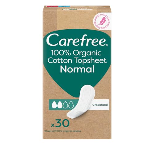 Carefree Protegeslips Organic Cotton, Sin Perfume, 30 uds