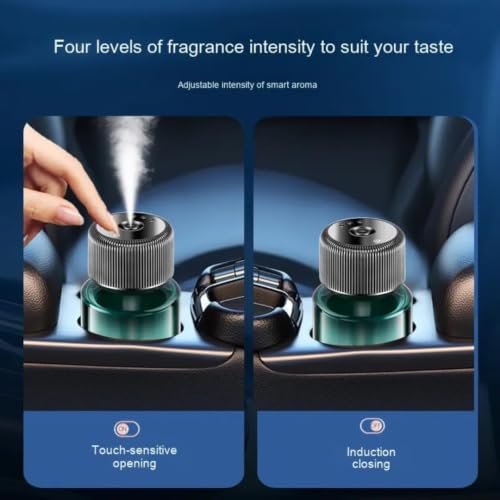 Image of STARQ Smart Car Aroma Diffuser Rechargeable Air Freshener Mist Dispenser with Auto On /Off, 3 Speed Modes & Stylish Interior Decor (Cosmo)