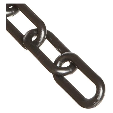 Mr. Chain Heavy Duty Plastic Barrier Chain, Black, 2-Inch Link Diameter, 50-Foot Length (51003-50) Cover