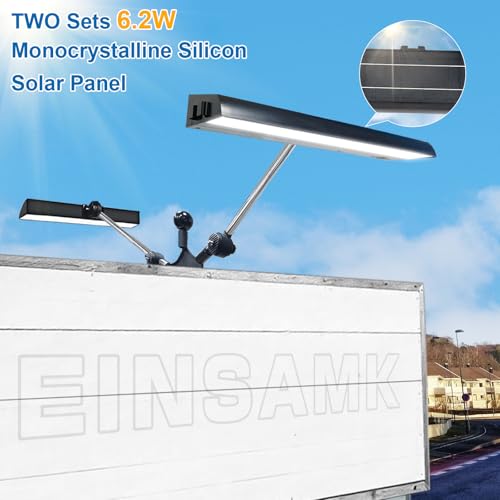 Image of Outdoor Solar Sign Light, 420 LEDs, 5200 Lumens, 12000 mAh, IP65 Waterproof, Solar Powered Commercial Light, for Real Estate Signage, Garden Fence Lighting, Hypermarket Door Number Lighting