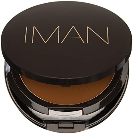 IMAN Cosmetics Pressed Powder, Dark Skin, Earth Deep