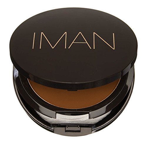 IMAN Cosmetics Pressed Powder, Dark Skin, Earth Deep