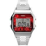 Timex X Stranger Things 腕時計, ストレンジャー・シングス T80, One Size, 34mm Stranger Things T80 デジタルブレスレットウォッチ