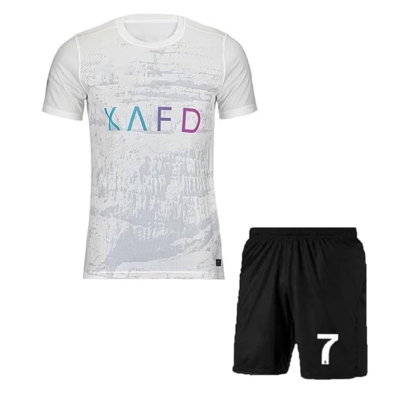 Image of Ronaldo 7 Jersey with Shorts for (Kids,Boys & Men)