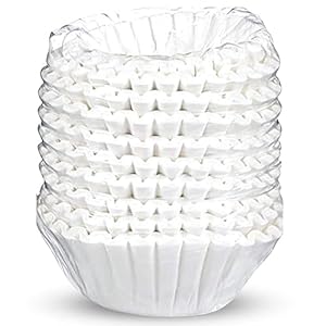 Drink Katy’s Large Coffee Filters – 12 Cup Commercial Coffee Filters for Bunn Machines – Premium Paper, Bigger & Tall Walls, No More Messy Ground Overflow – Woman Owned (500 Count / 1 Year+ Supply)