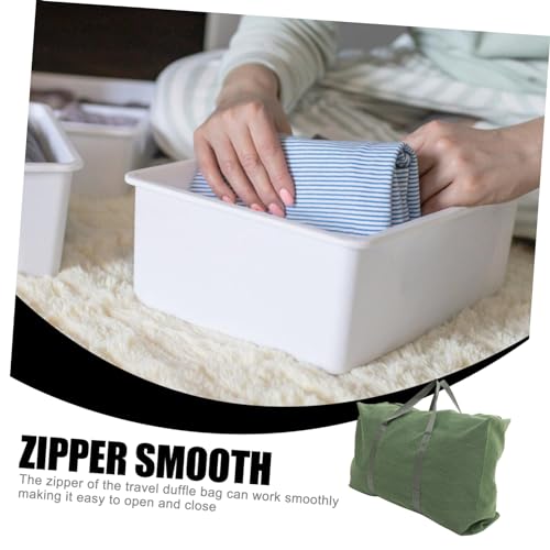 Beaupretty Large Canvas Travel Duffle Bag with Handle Military Style Luggage Storage Thickened Fabric Spacious for Clothes and Essentials Practical for Moving and Trips Random Color2