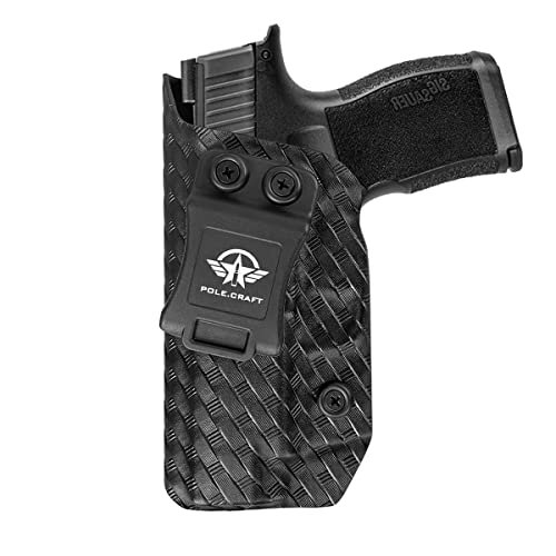 P365Xl Holster, Carbon Fiber Kydex Holster Iwb For Sig P365Xl Holsters Concealed Carry - Inside Waistband Carry Concealed Holster Sig P365Xl Pistol Gun Case Accessories (Black, Left Hand) #TOP29