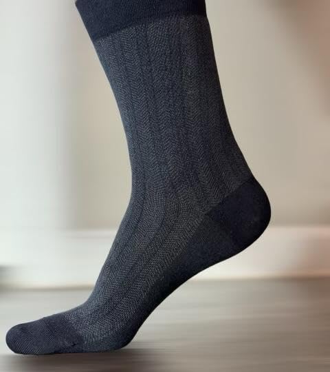 Mens Rayon Made from Bamboo Dress Socks Premium Quality With Gift Box 6 Pack2