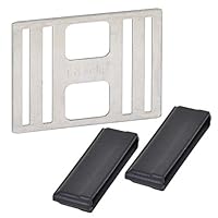 Kerbl 442002/056 Litzclip Bandverbinder für 40mm Bänder, Edelstahl, 5 Stück