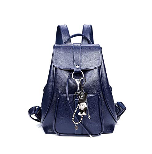 Preisvergleich Produktbild AINUOEY Damen Schultertaschen Handtaschen Kleine Leder Handschellen Schultertasche Mode, Blau - blau - Größe: Medium