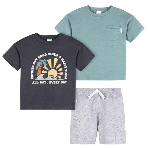 Image of Gerber Baby Boys' Toddler Boys' Shirt and Shorts Set