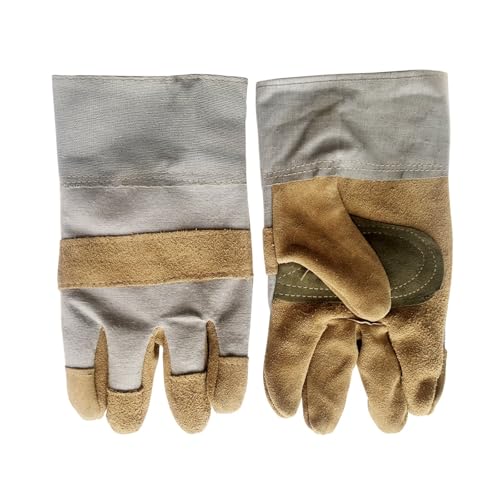 HEALBYBLE Guantes de soldadura con protección premium for las manos contra cortes soldador y calor soplete. Puño tipo guantelete, vestimenta de seguridad