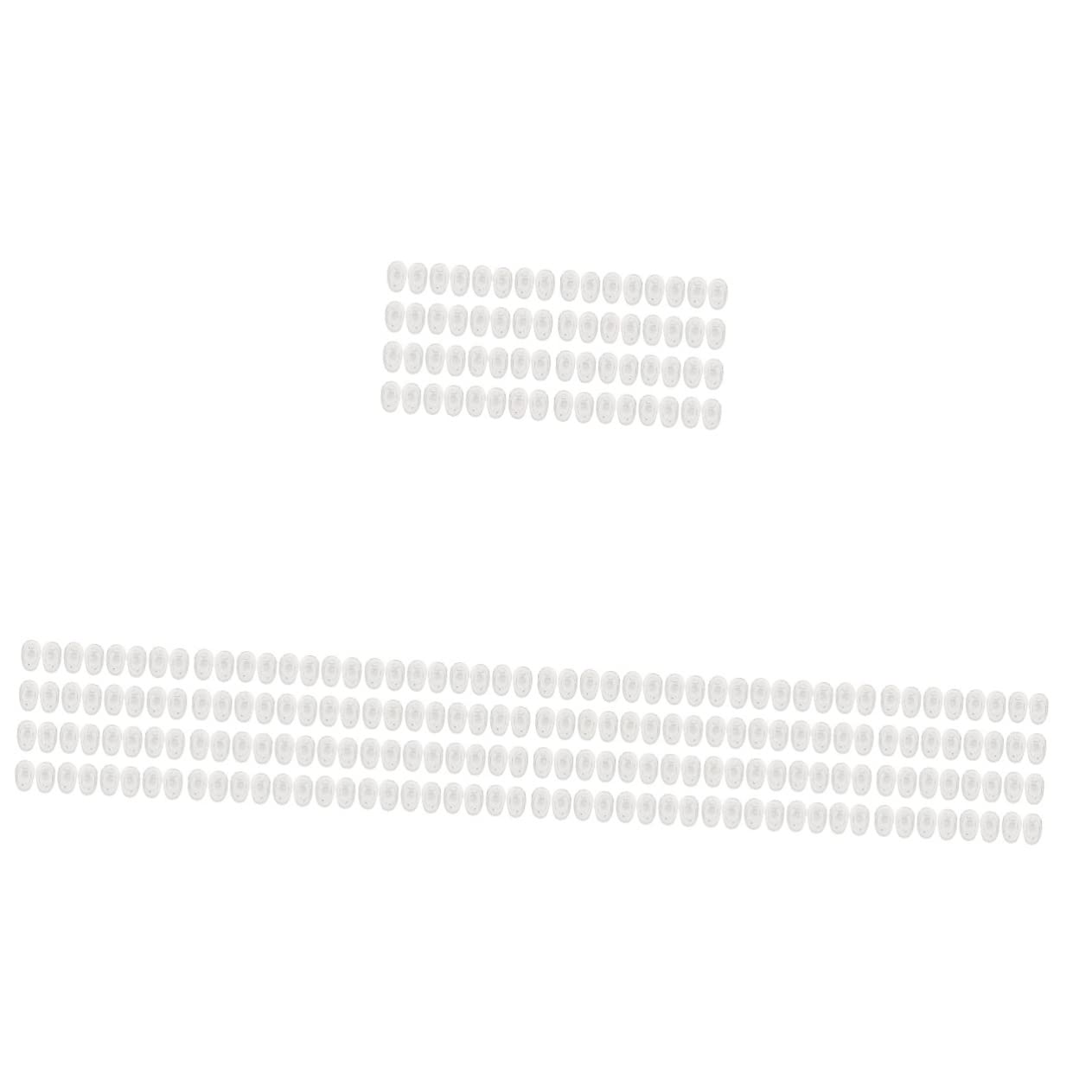 FOMIYES 400 Pares gafas almohadillas para la nariz reemplazo de almohadillas nasales para gafas vasos para beber lente almohadillas gafas almohadillas para gafas puños de nariz de gafas