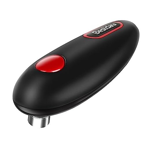 Electric Can Opener for kitchen, Handheld Battery Powered Can Opener with Smooth Edge, Small Portable One Touch Automatic Can Opener with Stainless Steel Blade, Gifts for Seniors with Arthritis