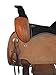 Western Saddle Trail Pleasure Horse Saddles Rodeo Cowboy Floral Tooled Leather Tack Set 15 16 17 18 (Waffle Tooled Black, 18 Inches)