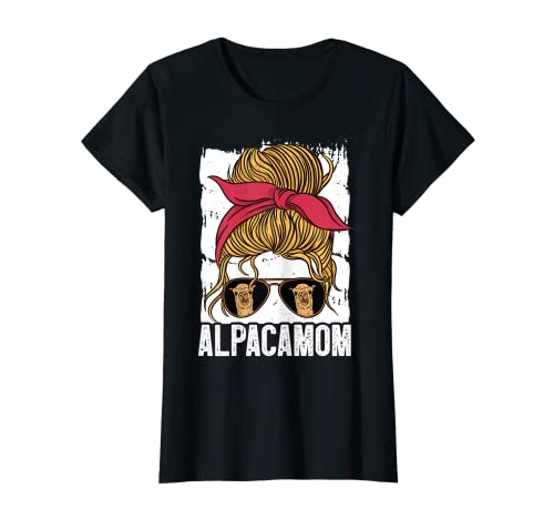 Mujer ALPACA MOM Gafas de sol Funny Alpaca Llama Lover Camiseta