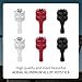 6 PCS Drone Controller Sticks, Detachable Aluminum Alloy Drone Joysticks Sticks Compatible with DJI Mini 3 Pro/Air 3/Mavic 3 Pro RC & RC 2 Replacement Accessories(Silver, Black, Red)