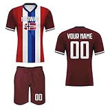 Custom 24/25 National Soccer Team Jersey Set Training Shirts and Shorts Personalized Name Number Logo Outfits Uniform for Men Women Youth Kid Fans Gifts