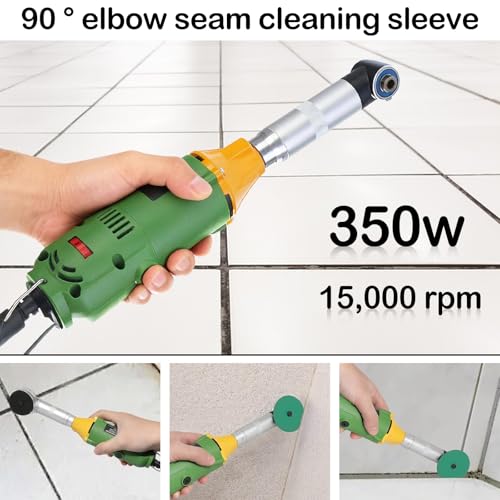 Miniatura 2 de Pulidora, 350w Pulidora Piedra Y Metal Máquina Eléctrica Para Limpiar Juntas De Azulejos Abridor De Juntas De 90 Limpiador 6 Velocidades Ajustables Pulido Grabado Y Para Juntas De Azulejos