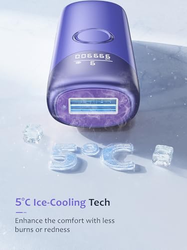 Laser Hair Removal Ubroo IPL Hair Removal Device with 5鈩 Ice Cooling,Hand-held Hair Remova - image 3