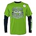 Outerstuff NFL Boys Youth 8-20 Game Day Team Color 3 Pack T-Shirt and Long Sleeve Combo Shirt Set (as1, Alpha, x_l, Regular, Seattle Seahawks)