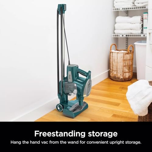 Image of Shark CS112 Rocket Corded Stick Vacuum, Lightweight, Bagless, for Carpet and Hard Floor Cleaning with Swivel Steering, Green (Renewed)