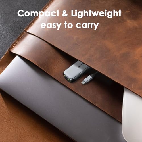 WAVLINK USB C to 5G Ethernet Adapter mit 95W PD, USB C Adapter mit 5000 Mbit/s, Ethernet Netzwerkadapter für Laptops, Computers, Kompatibel mit Windows 10/11, Mac OS 11 oder höher, Linux und mehr