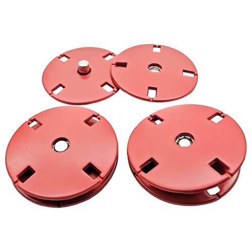 Boutons pression cachés en métal rouge 25 mm pour fermeture invisible de vêtements lot de 5 paires - 3