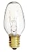 Satco S3797 4 Watt C7 Incandescent, Clear, Candelabra Base, 120 Volts (Pack of 12)