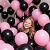 110pcs Black Balloon 12 inch, Black Latex Balloons for Birthday Party Baby Shower Wedding(with 2 Ribbons). #4
