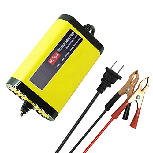 Henniu Carregador de moto para carro 12V 2A totalmente automático 3 estágios Ácido-chumbo AGM GEL Vi