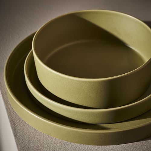 MODAN-24-Piece-Stoneware-Dinnerware-Set-Plates-and-Bowls-Sets-Dish-Set-for-8-Green