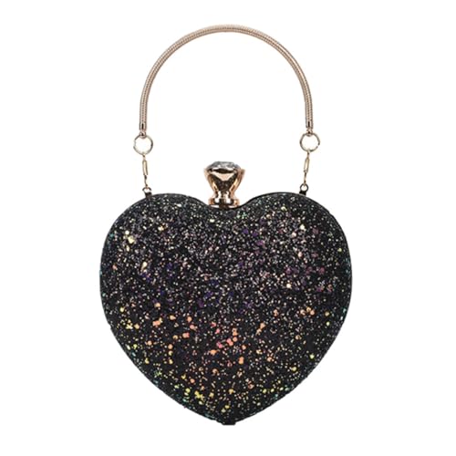 Sac bandoulière cœur à sequins HANABASS le cadeau élégant pour une soirée