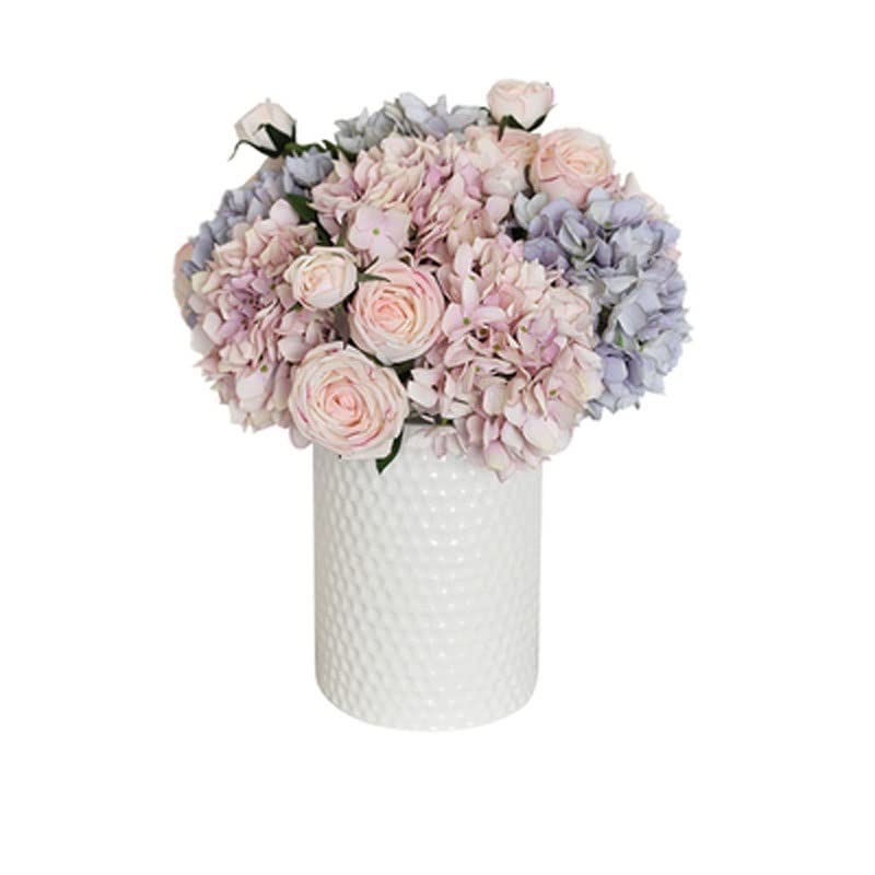 Fleurs artificielles extérieures grand hortensias contre le flétrissement des balcons