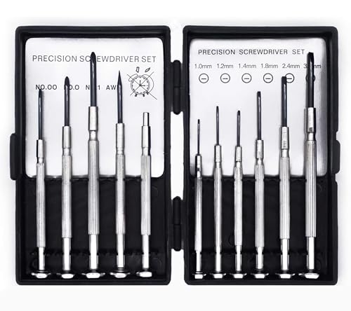 GLUN Professional 11 Pieces Precision Tool Screwdriver Set, Jewelry, Wrist Watch, Clock, Eyeglasses Repair Tool Kit, Multicolor (B0D66PBG93) Amazon Price History, Amazon Price Tracker