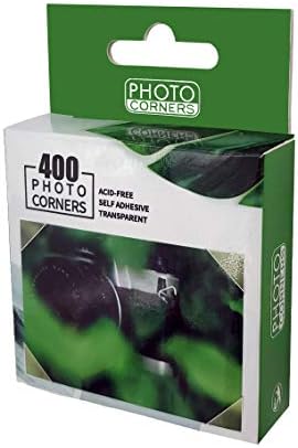 Photo Corners 400 Pcs Clear Self-Adhesive Picture Mounting Corner Stickers for DIY Scrapbook, Album, Journal, 400 Pcs/Pack.