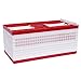 Andowns Racing Pigeon Carrier Box Bird Training Basket with 2 Side Doors 2 Top Doors Box (Red)