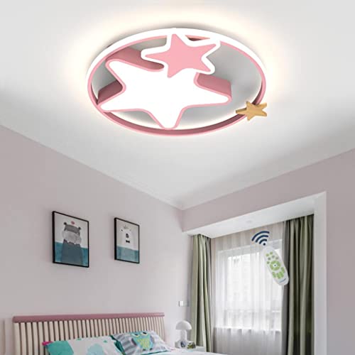 Ciel étoilé pour garçons filles en plafonnier rose doux et gradable