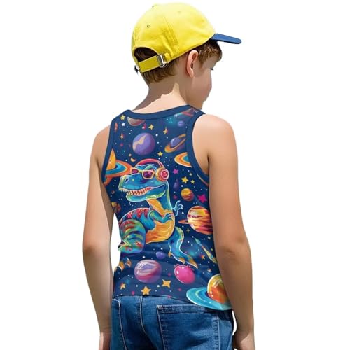 Kids Sleeveless Shirt for Boys Tank Tops 1-6 Y Summer Casual Vest Tees Round Neck Breathable Outdoor Tshirts3