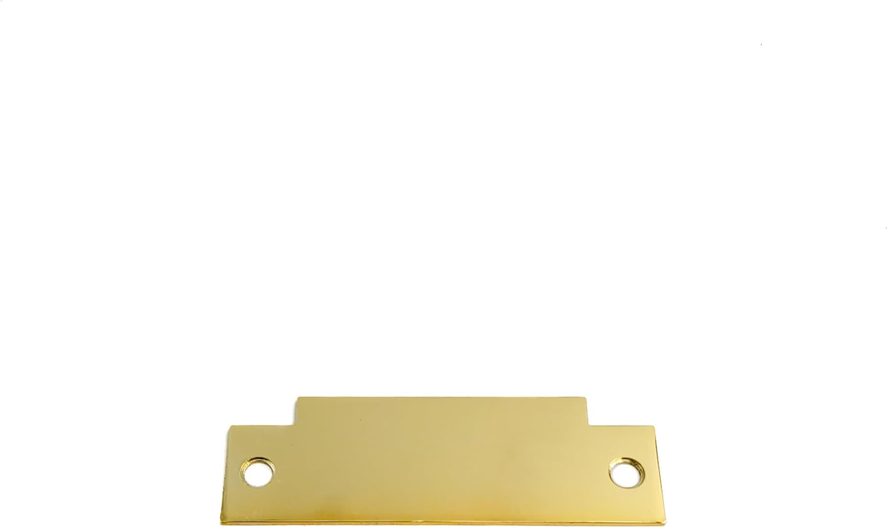 TUFF STRIKE T Strike Blank | Filler Plate for ANSI Strike | 1-1/4" x 4-7/8" x 1/16" | Polished Brass