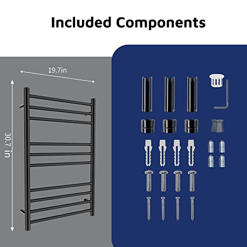 Bbee.tech Heated Towel Rack, Towel Warmer With Timer, Wall Mounted Hot Towel Warmer For Bathroom, Hardwired Or Plug-In Models #TOP1