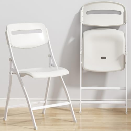 Ytaoka White Folding Chair Foldable Plastic Chair by Ytaoka - Used condition - US$47.98