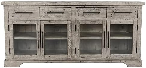 Kosas Home Sagrada 4-Drawer Reclaimed Pine Sideboard - Sierra Gray