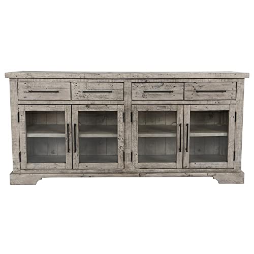 Kosas Home Sagrada 4-Drawer Reclaimed Pine Sideboard - Sierra Gray #TOP15