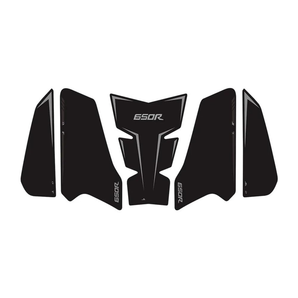 Adesivi Protettivi Per Serbatoio Moto HO&ND&A CBR650R/CB650R 2019-2024 - In Gomma Antiscivolo, Neri, Set Completo