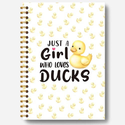 Carnet de notes à spirales canards mignons, idée cadeau original 14x21